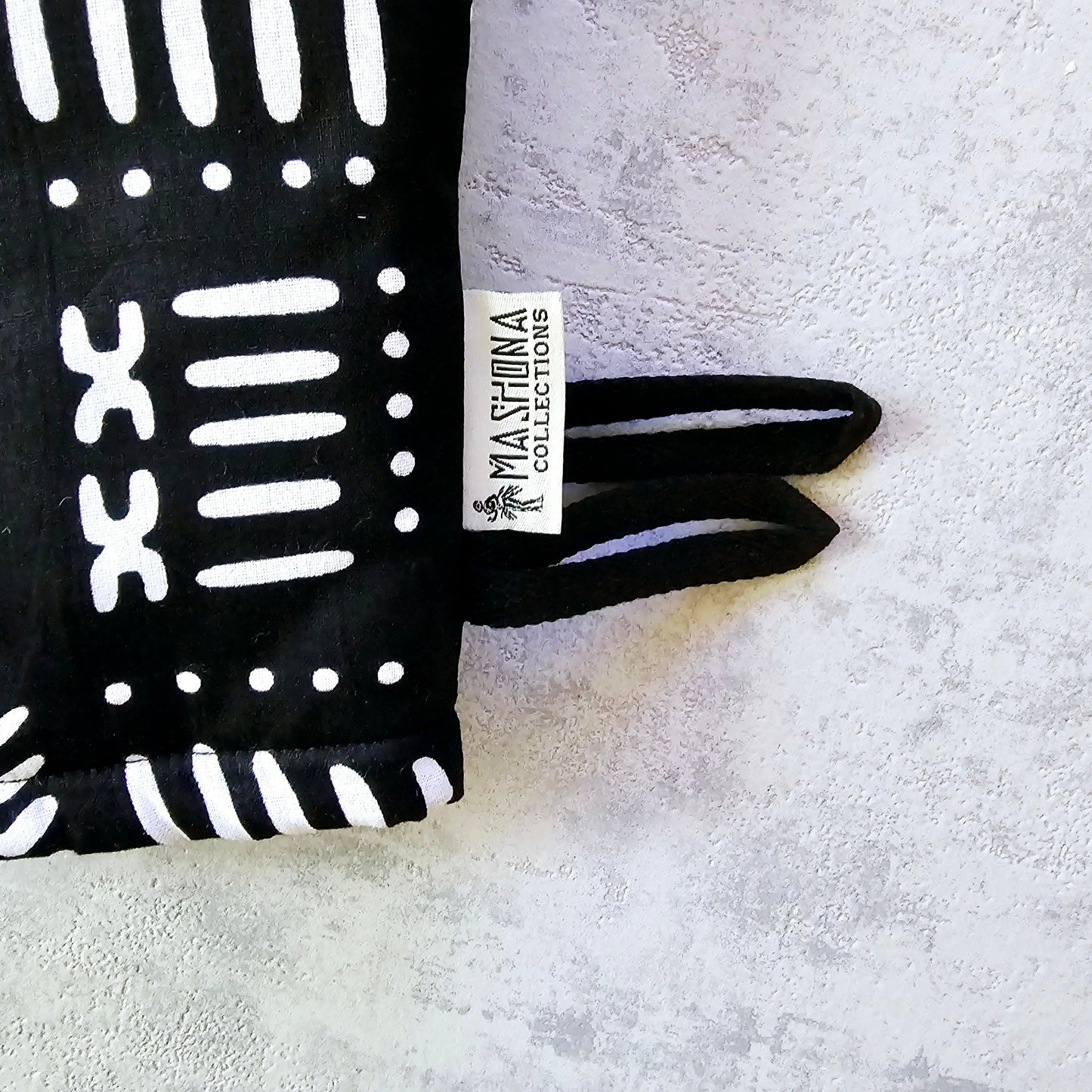 Set of 2 Oven Gloves Handmade "Mudcloth" Bogolan Print Inspired