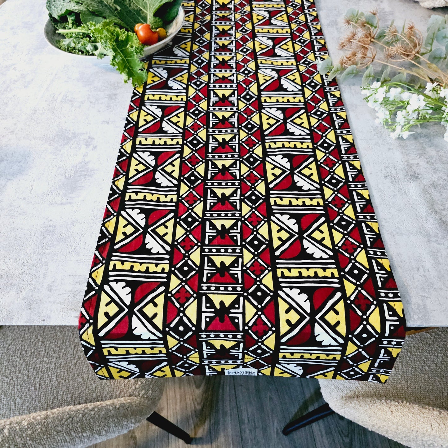 Handmade Table Runner 160x35cm | 180x35 | 200x35cm | African Print