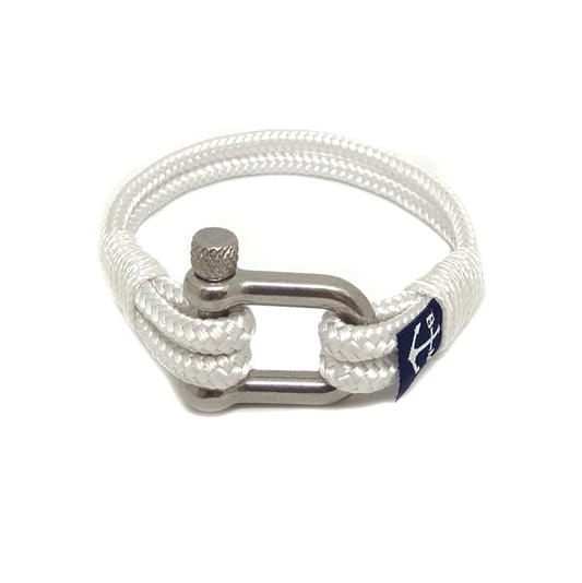 White Shackle Nautical Bracelet