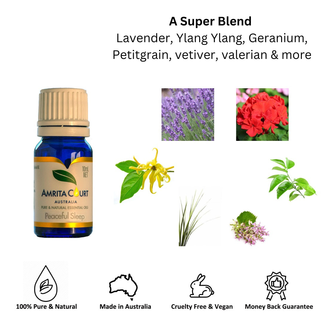 Amrita Court Pure and Essential Oil Blend Peaceful Sleep 10ml