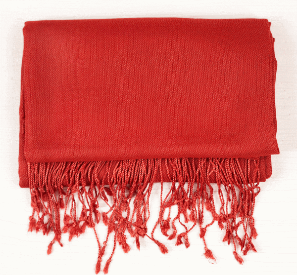 Red Modal Solid Scarf