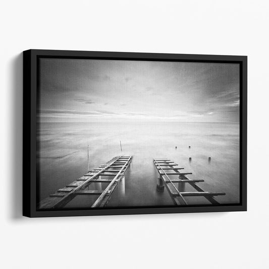 To The Infinity Floating Framed Canvas