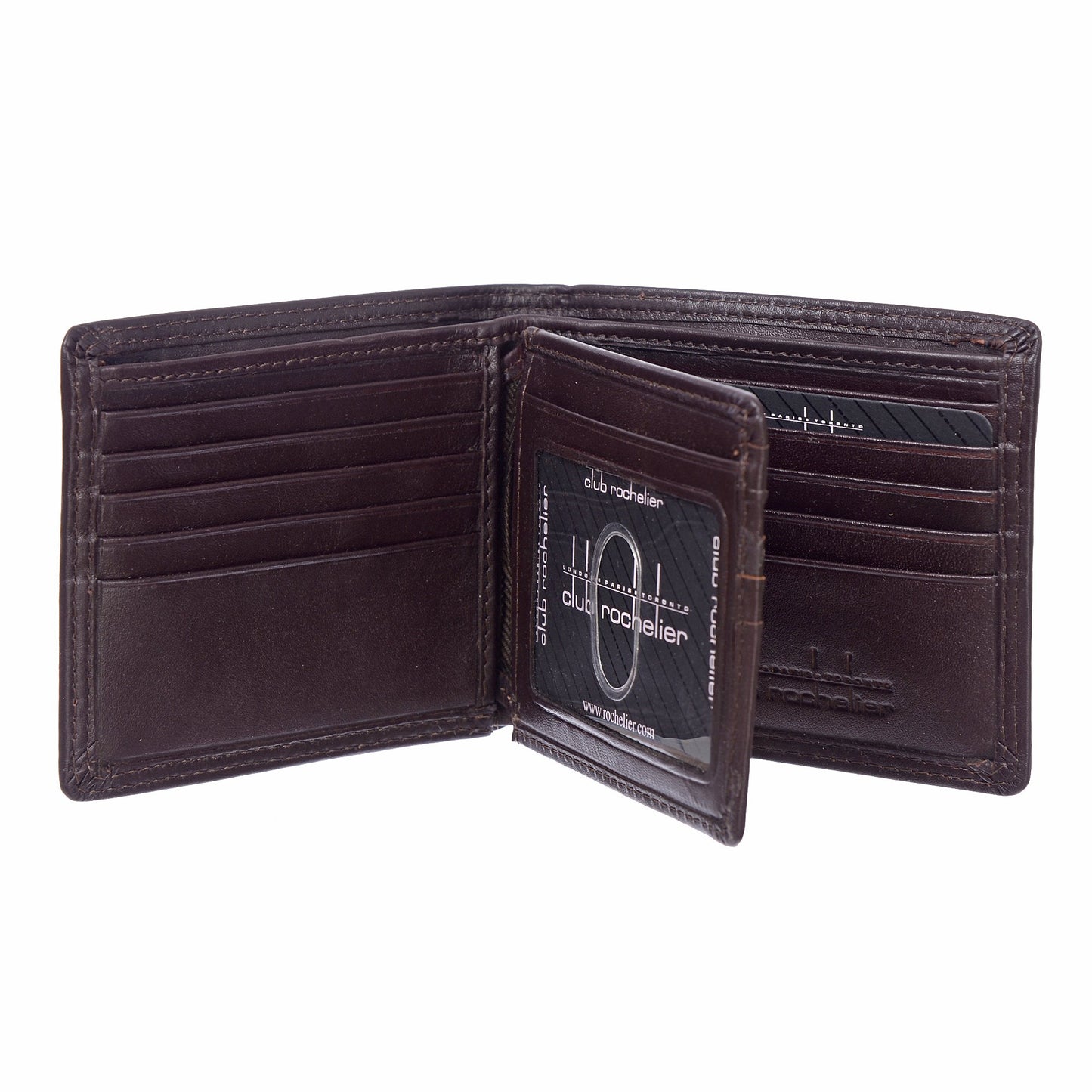Men's Slimfold Wallet with Center Wing