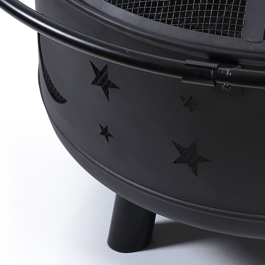 Outdoor Fire Pit BBQ Portable Wood Camping Fireplace Heater Patio