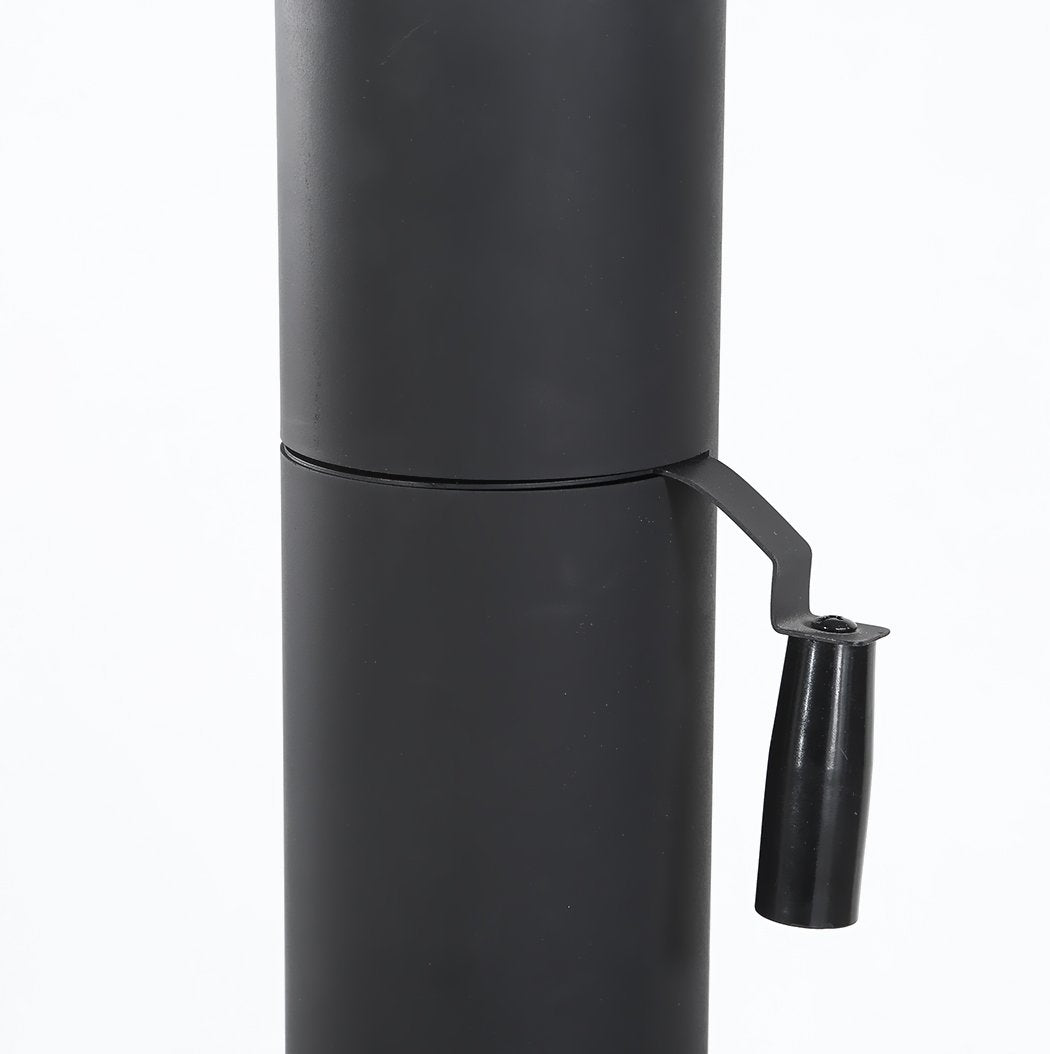 3in1 Charcoal BBQ Grill Steel Pizza Oven Smoker Outdoor Portable