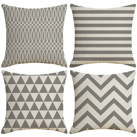 4Pcs/Set 45cm*45cm Geometric Printed Pillow