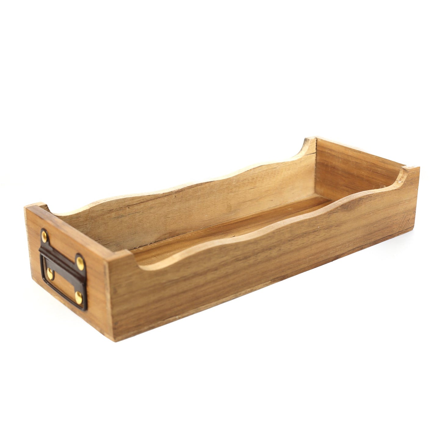 Teak Wood Antique Look Tea Coffee Sugar 3 Container Set with Lids in