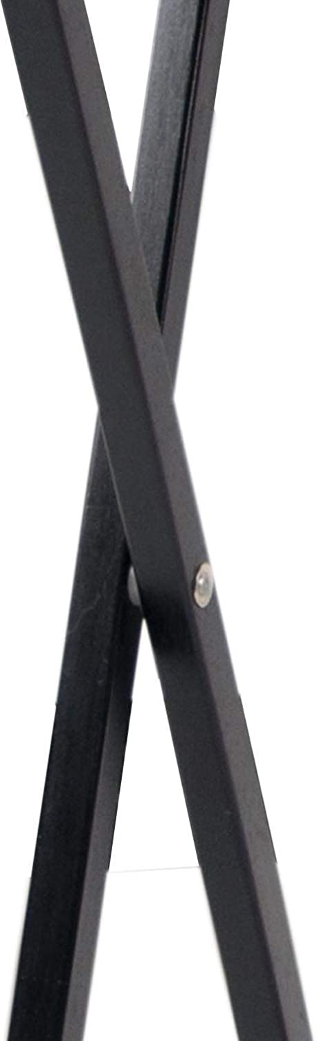 VIKUS Black Wood Folding TV Tray & Snack Table