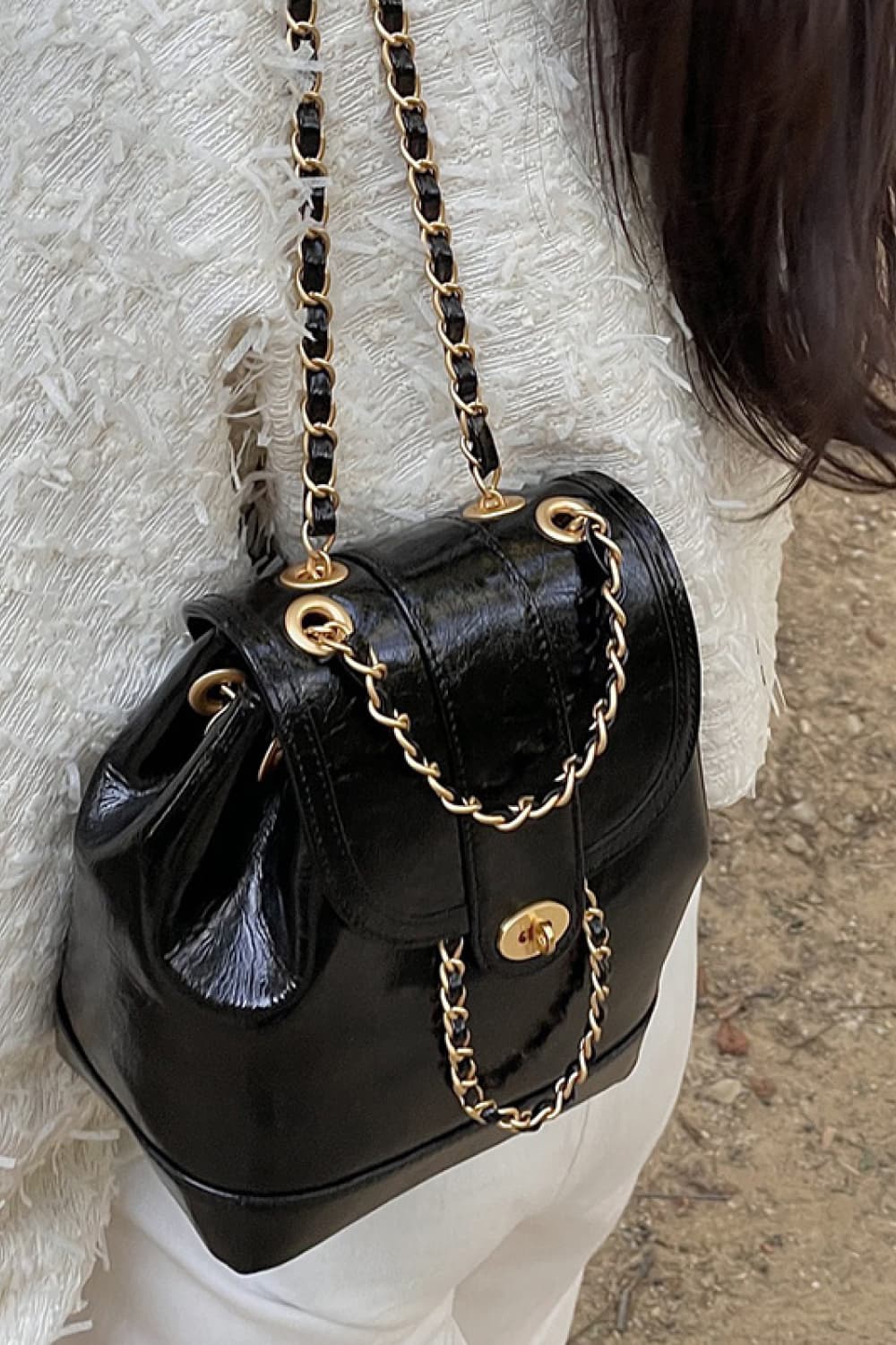 The Folette Leather Backpack