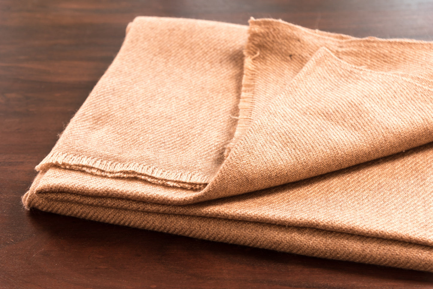 Kaschmirschal braun einfarbig