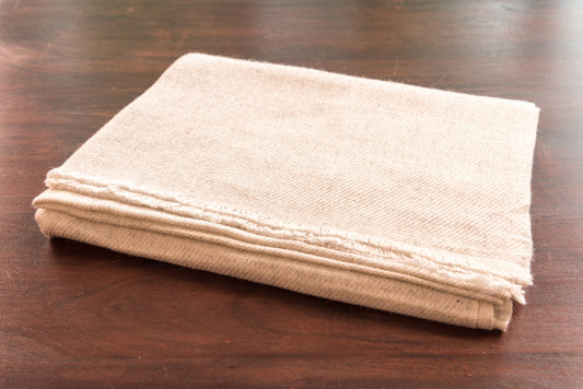 Kaschmirschal weissgrau einfarbig