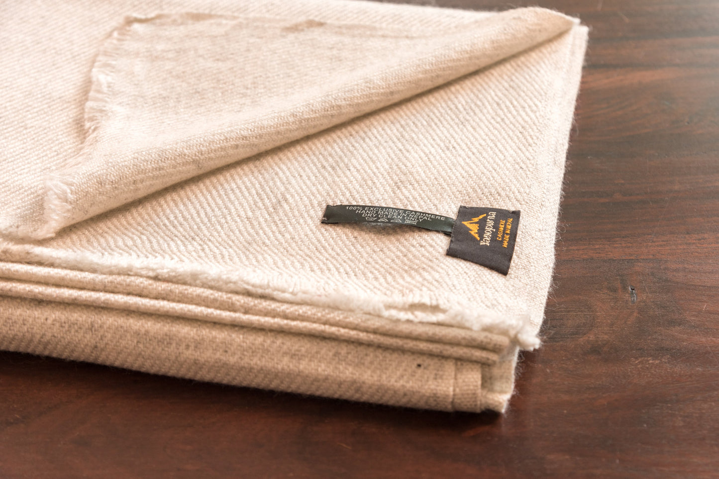 Kaschmirschal weissgrau einfarbig