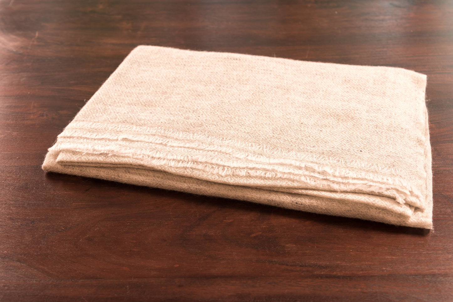 Kaschmirtuch hellgrau mit Karomuster/ kariert