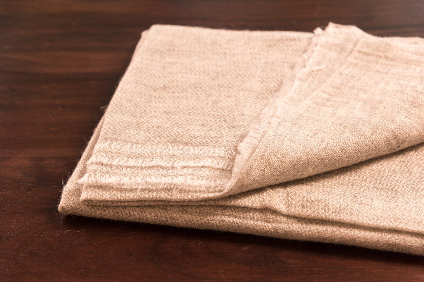 Kaschmirtuch hellgrau mit Karomuster/ kariert