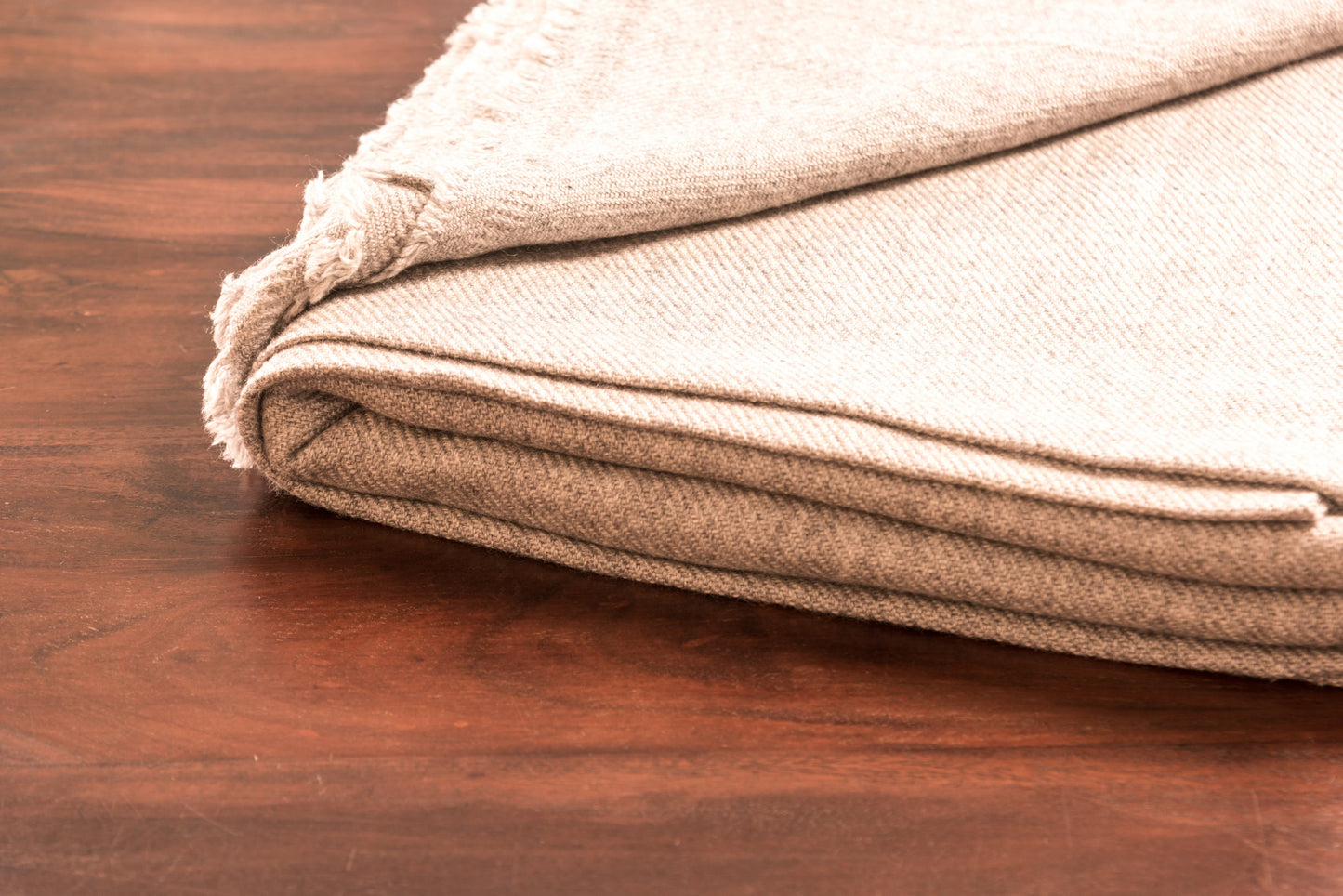 Kaschmirdecke grau einfarbig