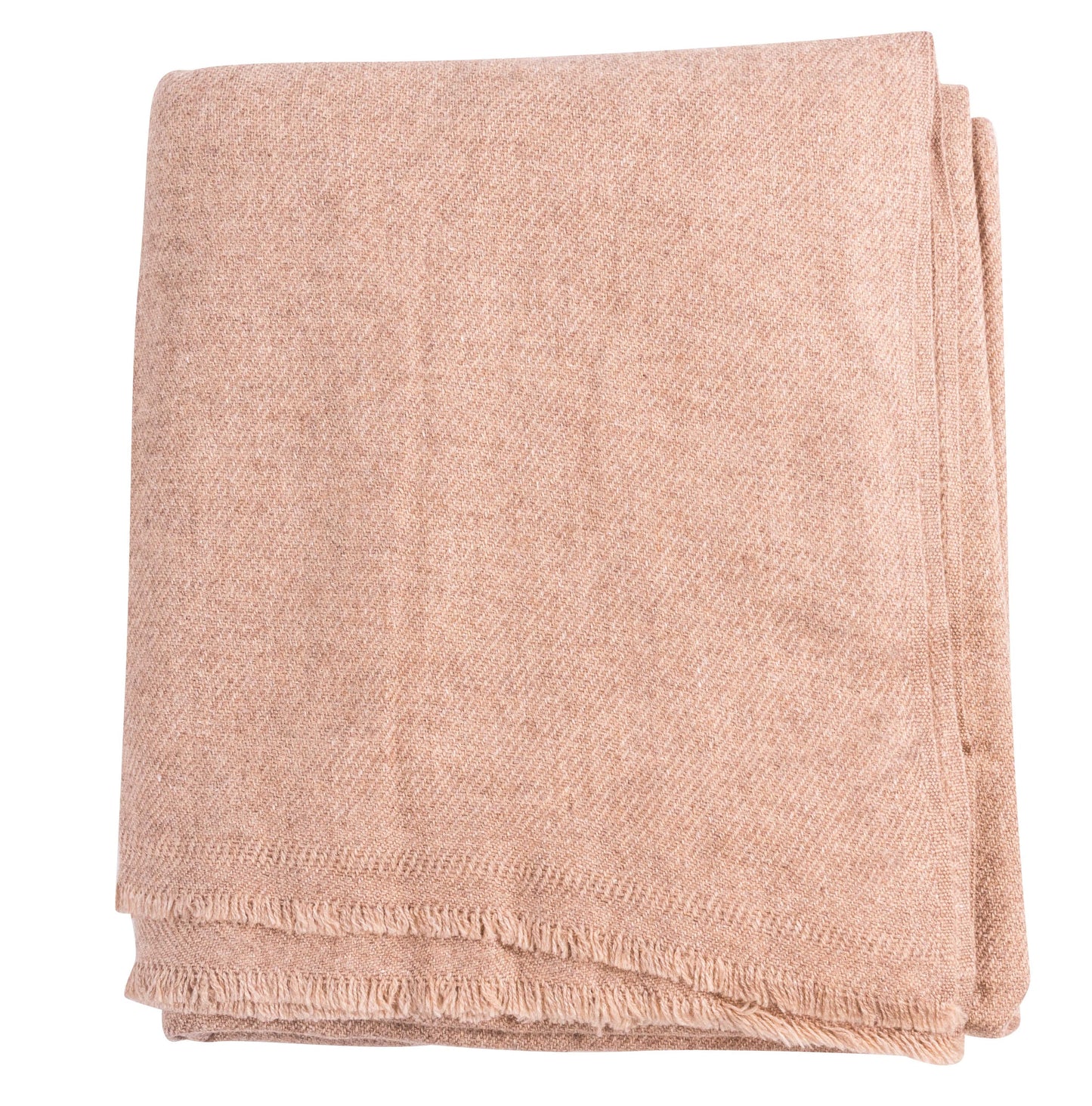 Kaschmirdecke braun einfarbig