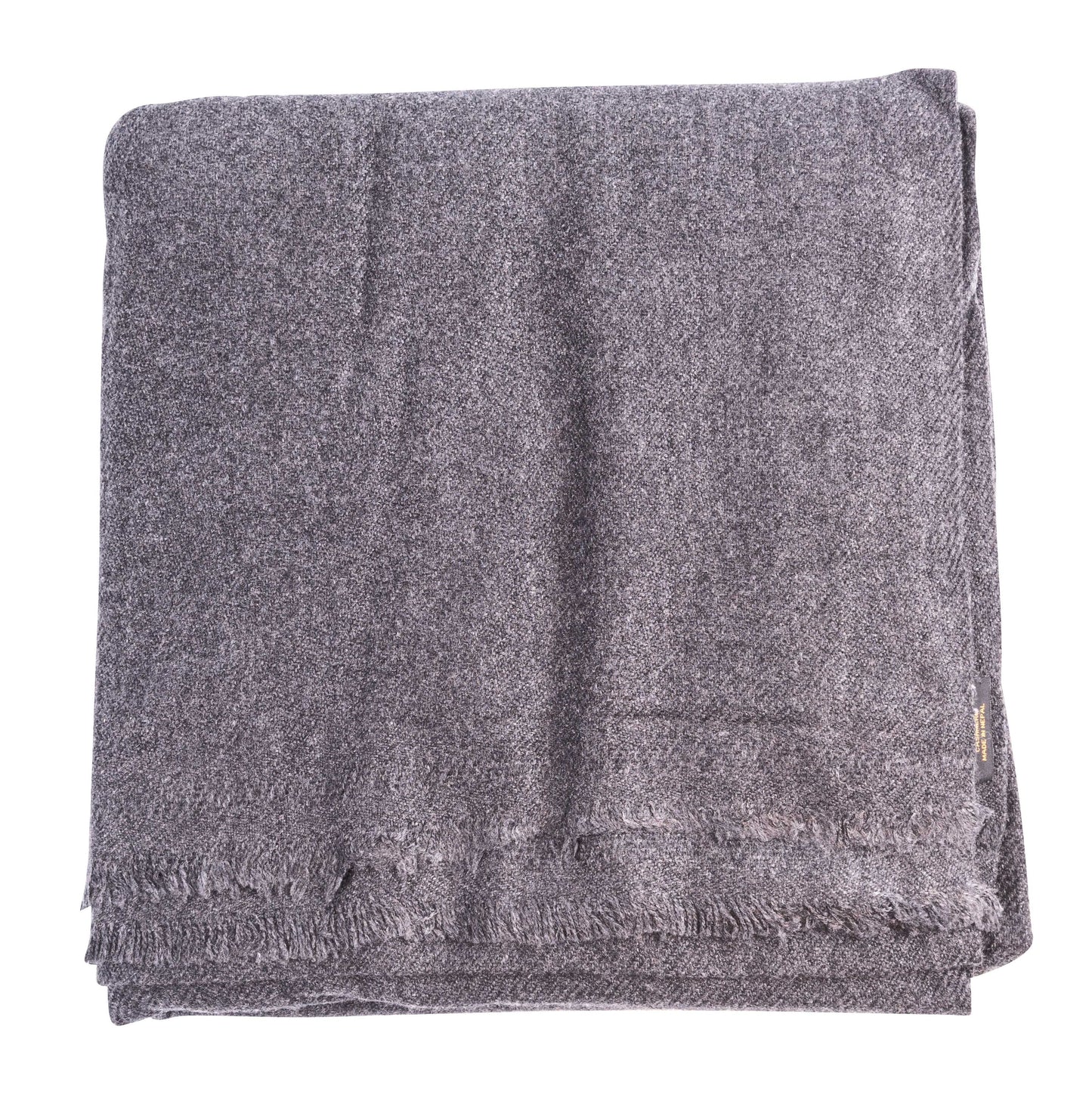 Kaschmirdecke schwarzgrau einfarbig