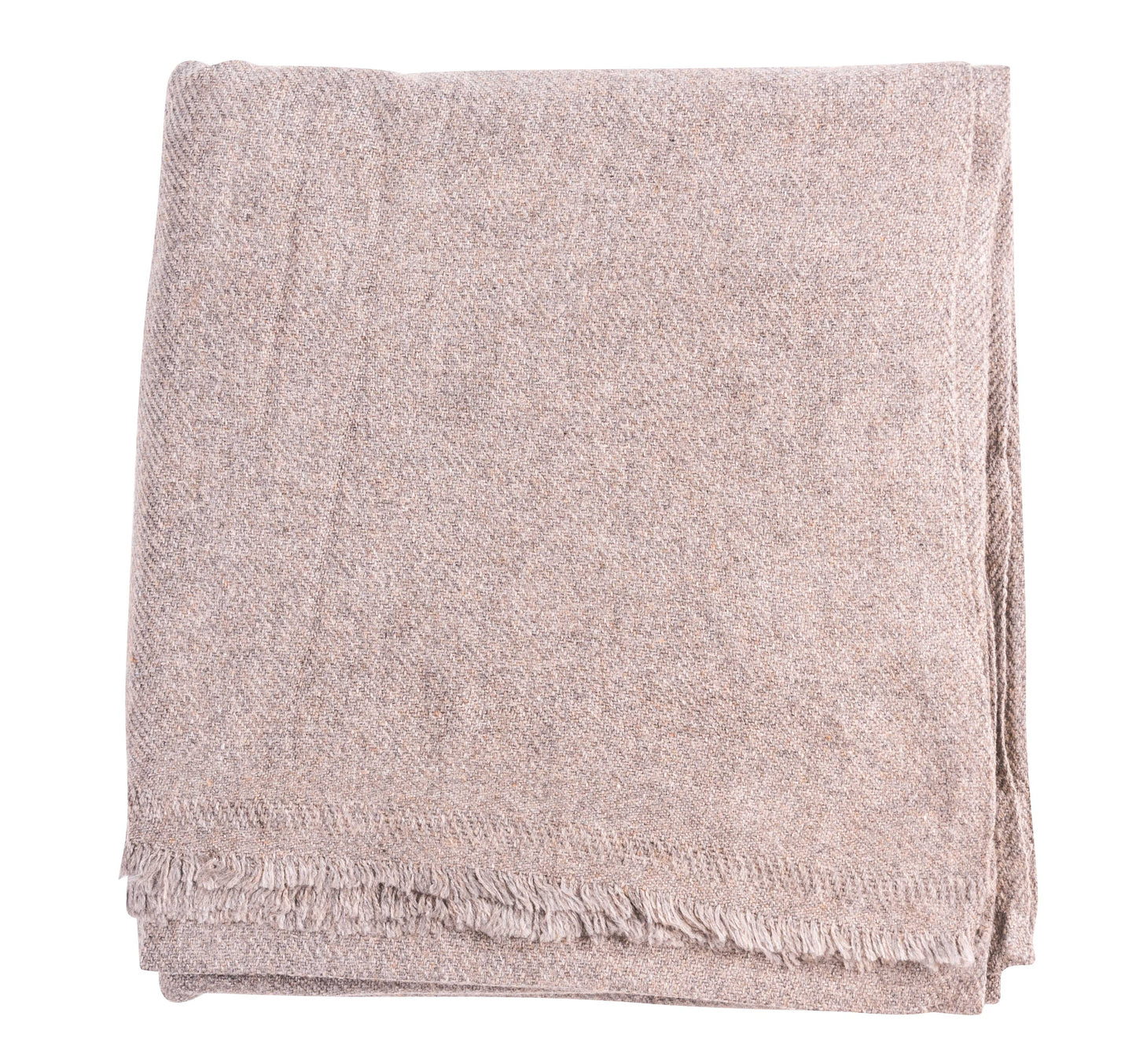 Kaschmirdecke dunkelbraun einfarbig