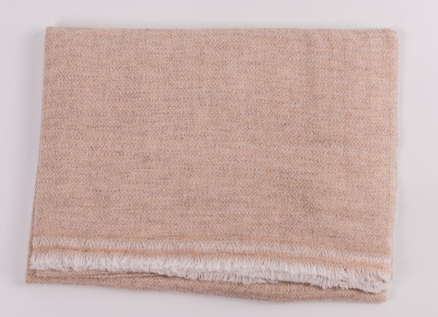 Kaschmirtuch braun mit Karomuster/ kariert