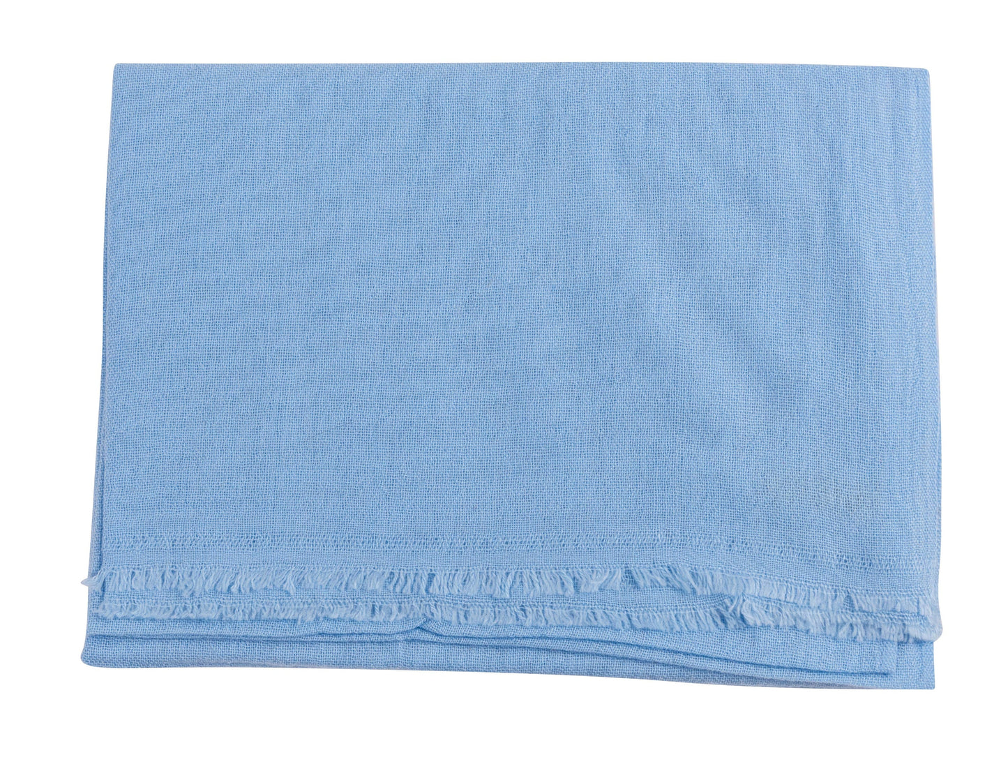 Kaschmirtuch hellblau einfarbig