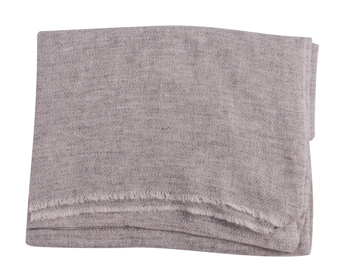 Kaschmirtuch grau mit Karomuster/ kariert