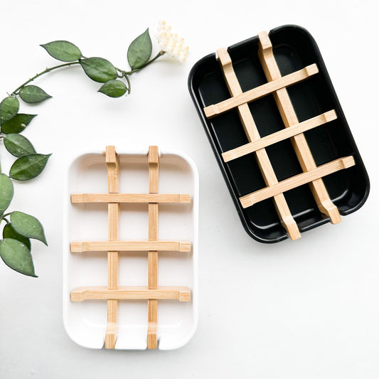 Biodegradable Bamboo & Cornstarch Soap Dish - Plastic Free Zero Waste