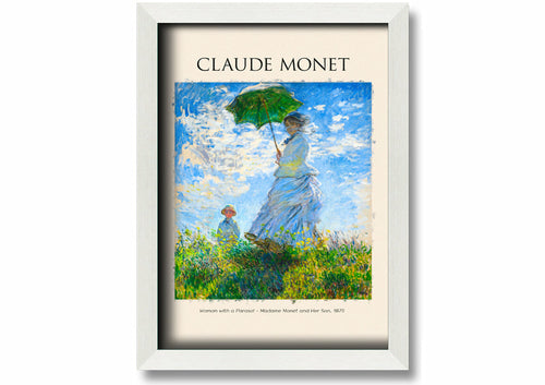 Woman With A Parasol By Claude Monet