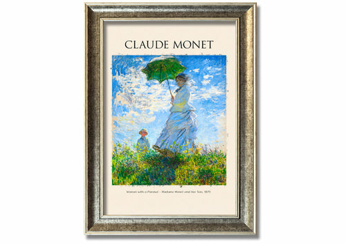 Woman With A Parasol By Claude Monet
