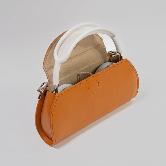 Leather Case for AirPods Max (Gray - full-grain)