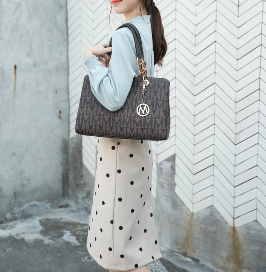 Sirna M Signature Tote Handbag Vegan Leather Women