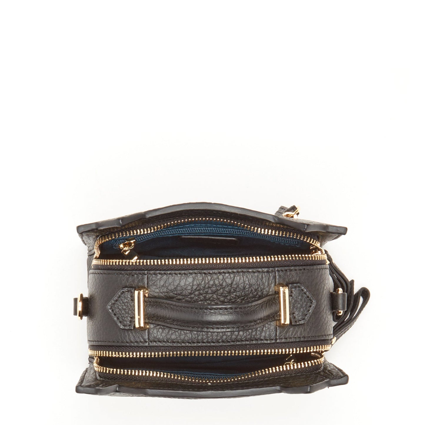 SUSU Leather Cat Bag Black Crossbody Purse Women's Handbag