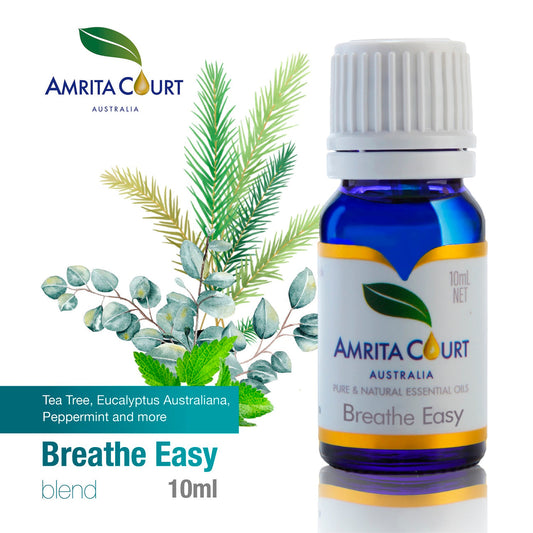 Amrita Court Pure and Essential Oil Blend Breathe Easy 10ml