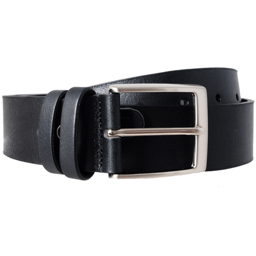 40 mm Bridle Leather Belt Black