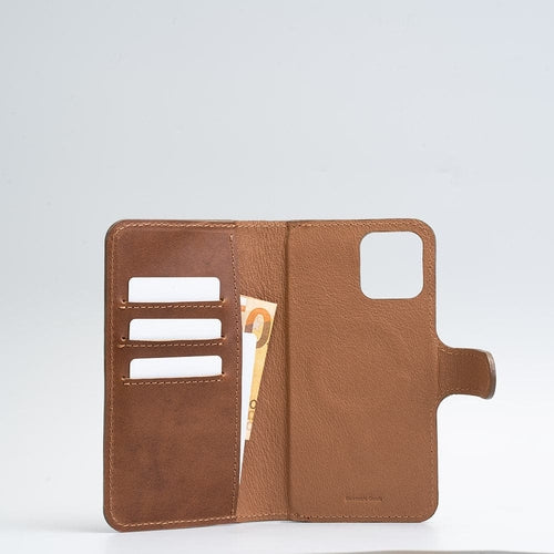 iPhone 12/13 series Full-Grain Leather Folio Case Wallet with MagSafe