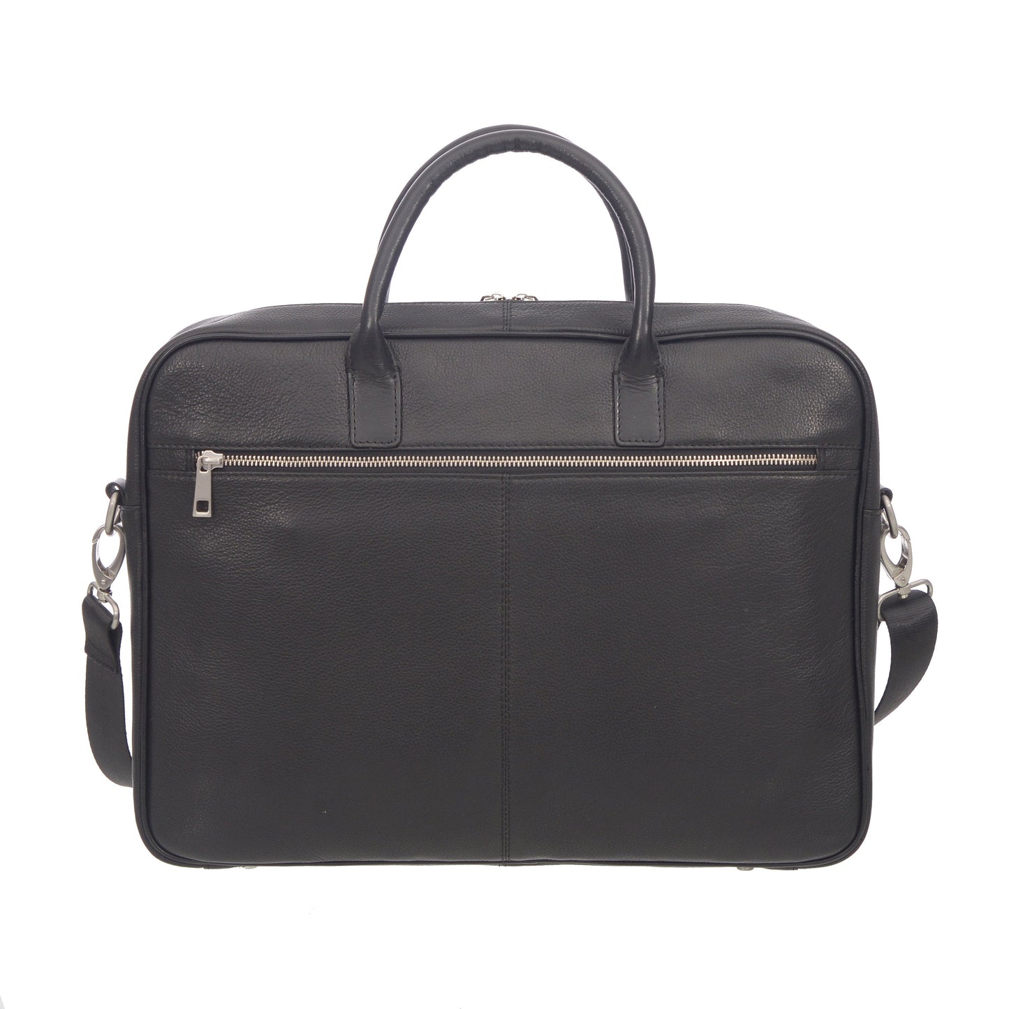 Top Handle Messenger Leather Briefcase