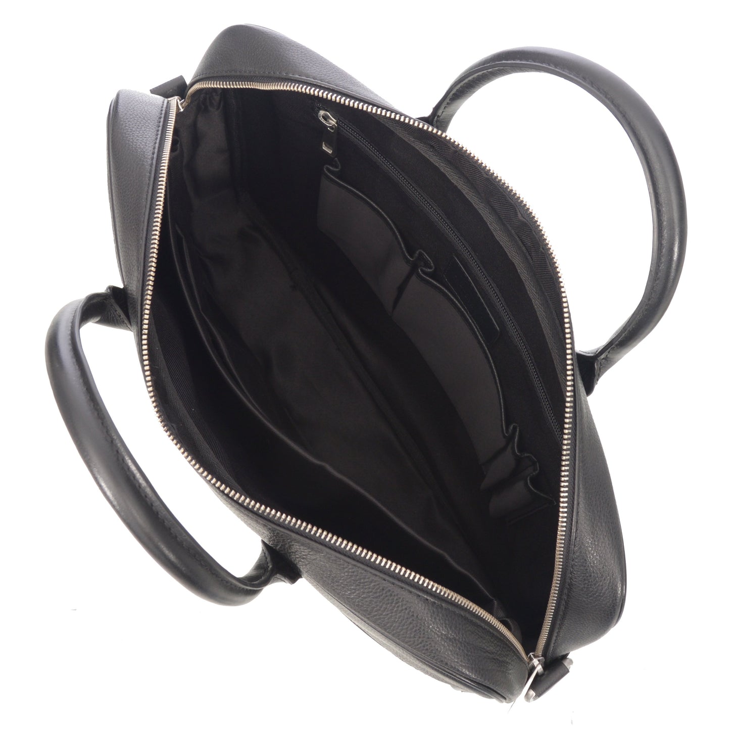 Top Handle Messenger Leather Briefcase