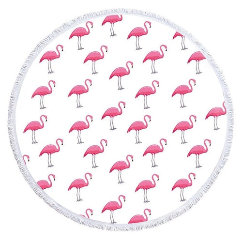 Cartoon Flamingo Series Microfiber Beach Towel
