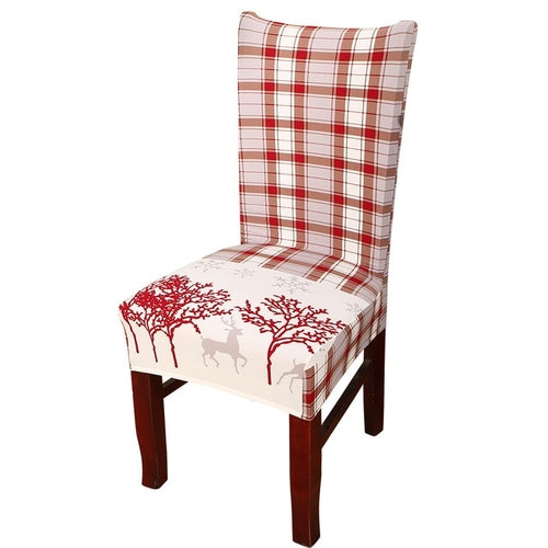 Christmas Chair Cover Big Elastic Seat Chair