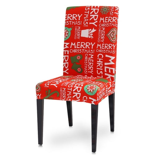 Christmas Chair Cover Big Elastic Seat Chair