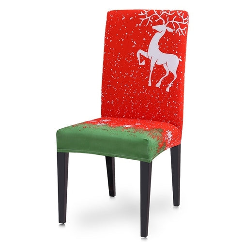 Christmas Chair Cover Big Elastic Seat Chair