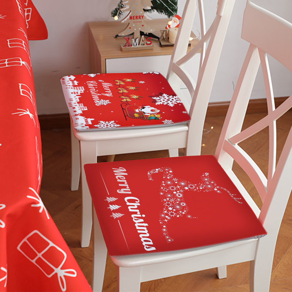 Christmas Series Chair Seat Cushion Non slip Soft