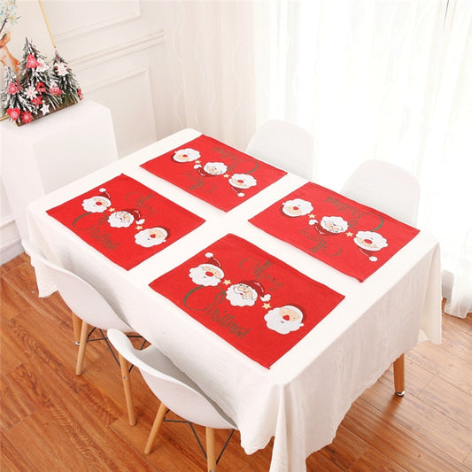 Colorful Christmas Table Cloth Decorative Table