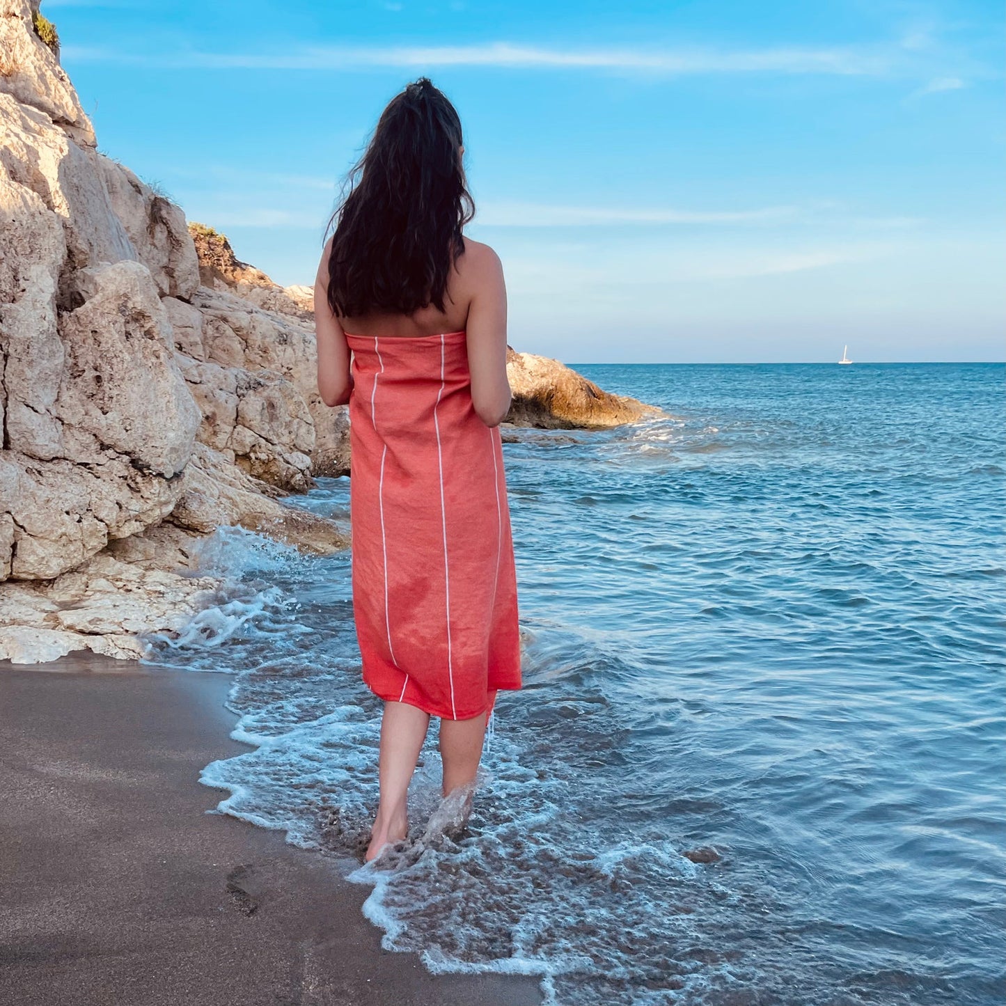 BEACH BOYS Orange - Das perfekte Strandtuch