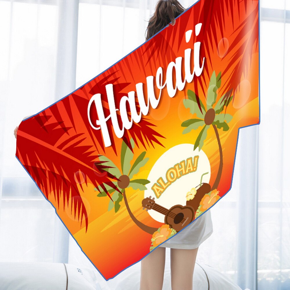 DIDIHOU 3D Printed Rectangle Toalla Yoga Mat