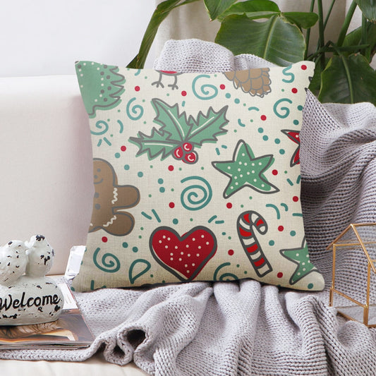 DIDIHOU 45*45cm Christmas Cushion Covers Cotton