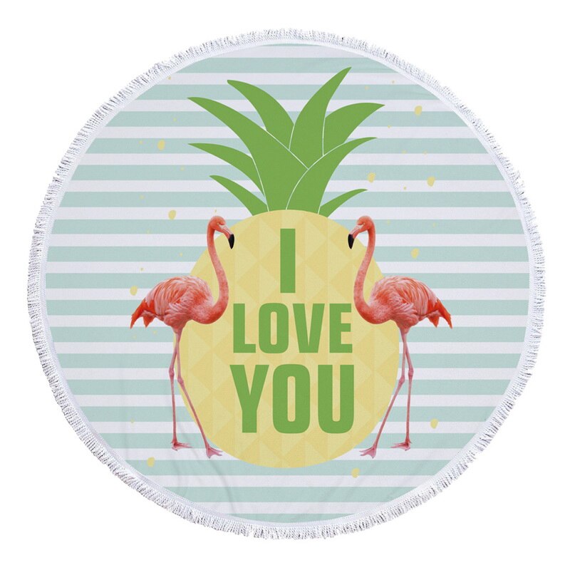 DIDIHOU Boho Beach Towels Printed Tropical Plants