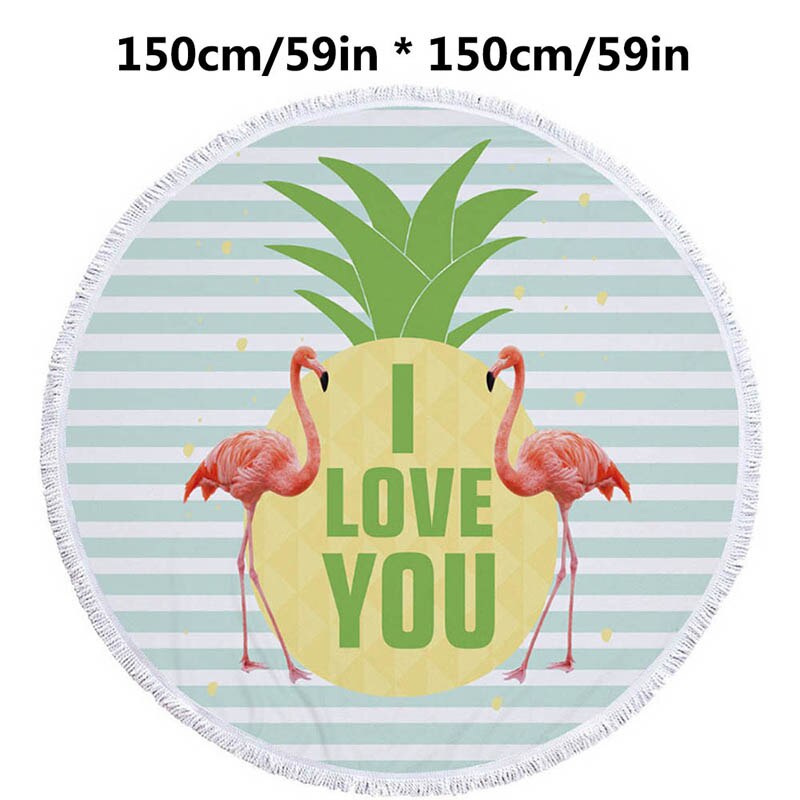 DIDIHOU Boho Beach Towels Printed Tropical Plants