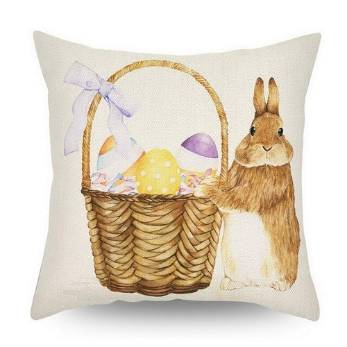 DIDIHOU Bunny Pillowcase Easter Rabbit Eggs