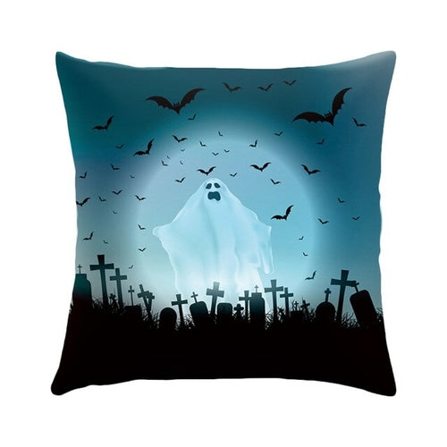 DIDIHOU Halloween Cushion Cover Ghost Castle