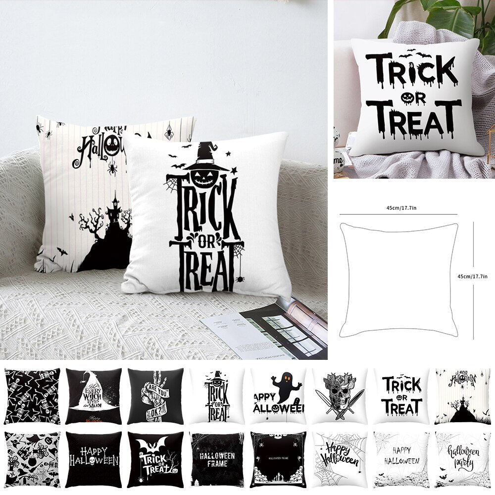 DIDIHOU Halloween Cushion Cover Trick Or Treat